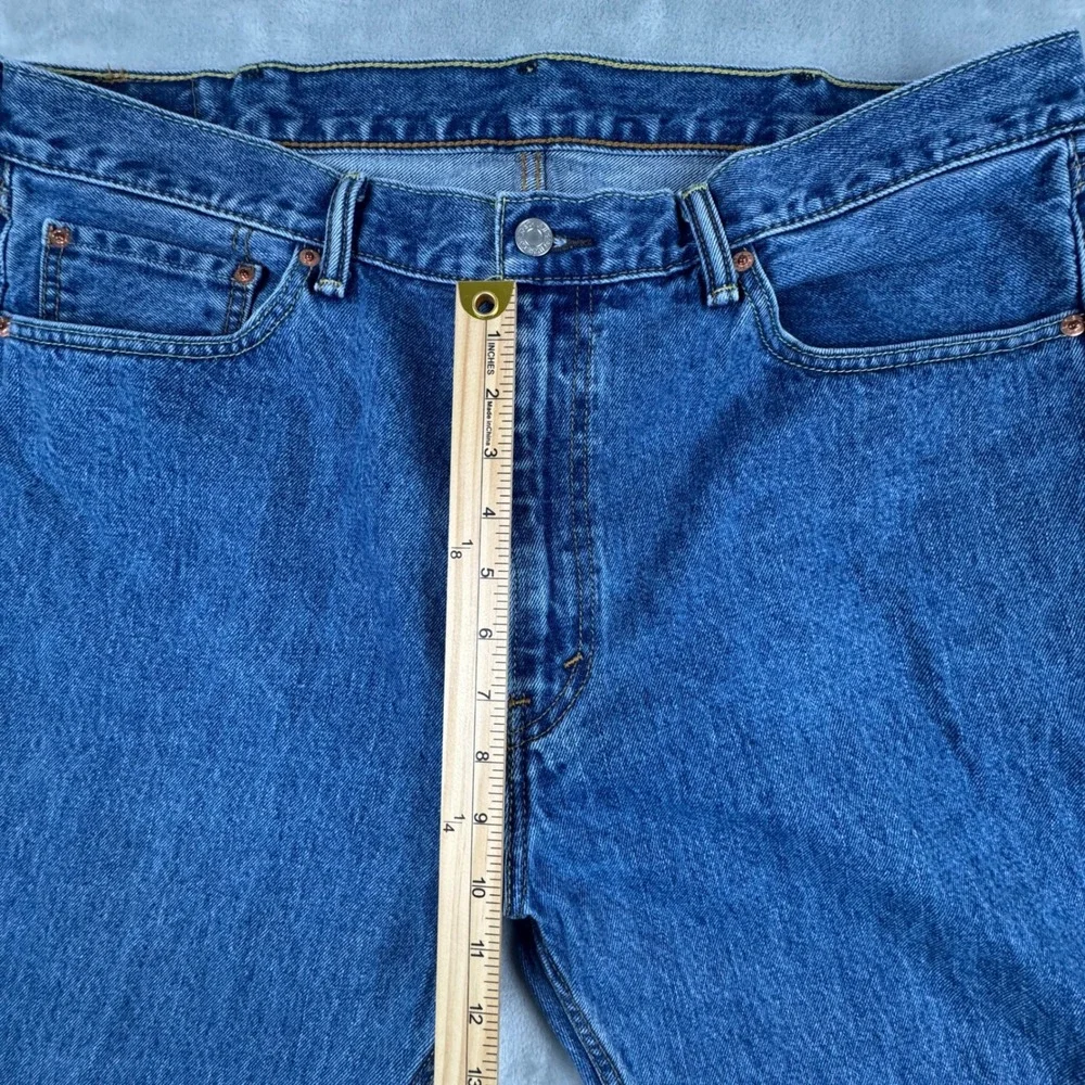 Levi's 505‎ Men's Regular Fit Straight Leg Blue Denim Jeans Size W40 L32